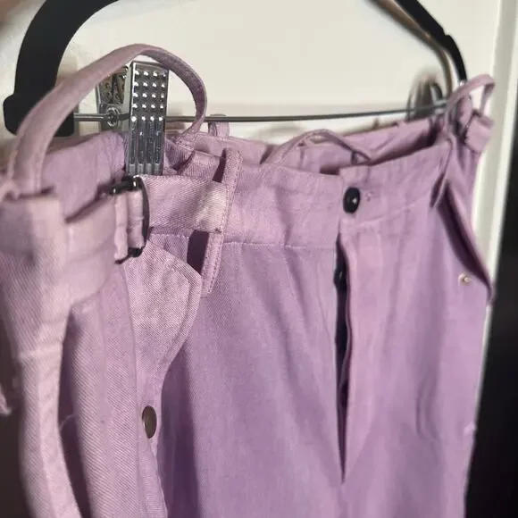 Faith Connexion Men's Purple Tie Dye Cargo Pants Size IT 52 US Size XL - Picture 4 of 16